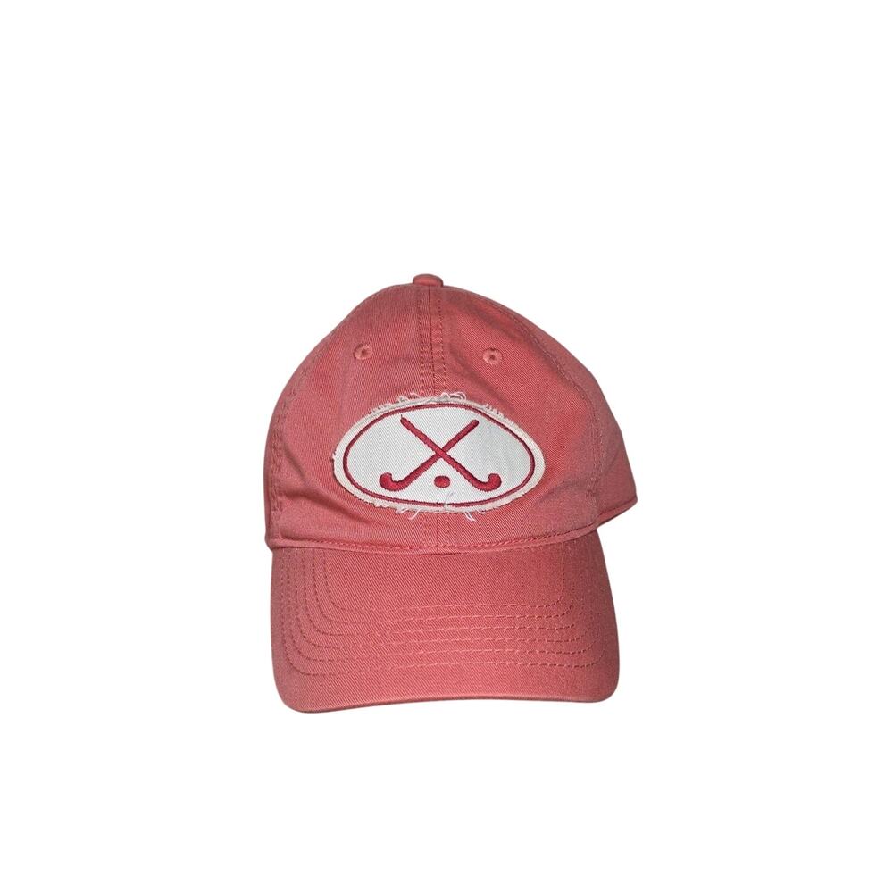 Legacy Pink Field Hockey Embroidered Patch Adult Adustable Hat